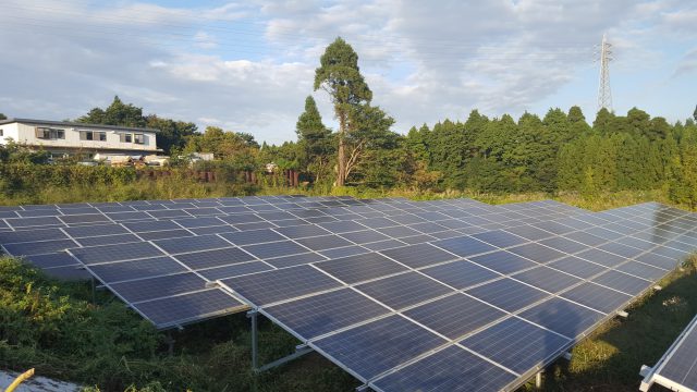 千葉県緑区太陽光発電施設